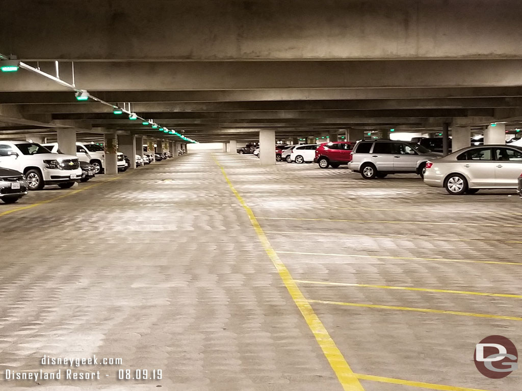 As I hiked the nearly half mile back to my car (I was in the far corner of the garage, I noticed they left quite a few rows only 1 deep of cars on the level I parked.  