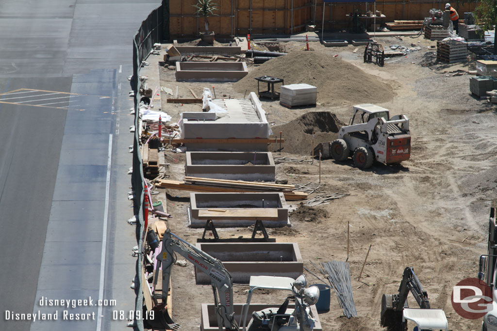 The ramp has been poured in the distance too.