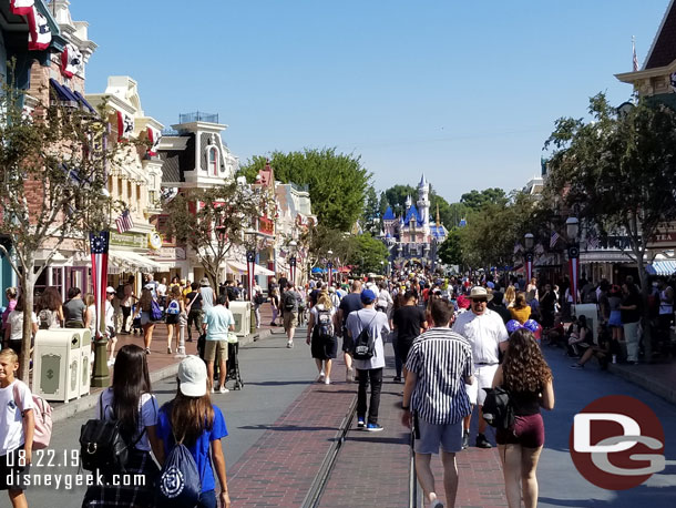 Main Street USA at 10am.