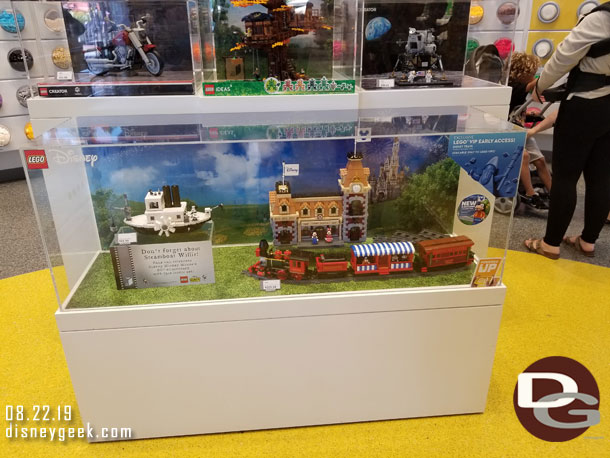 Stopped by the LEGO store, the Disney Train set is now available.