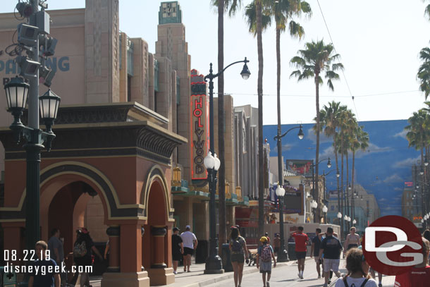 Making my way into Hollywood Land.