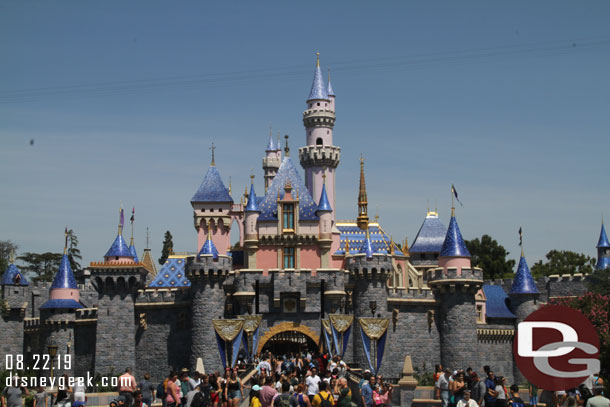 Sleeping Beauty Castle this morning.