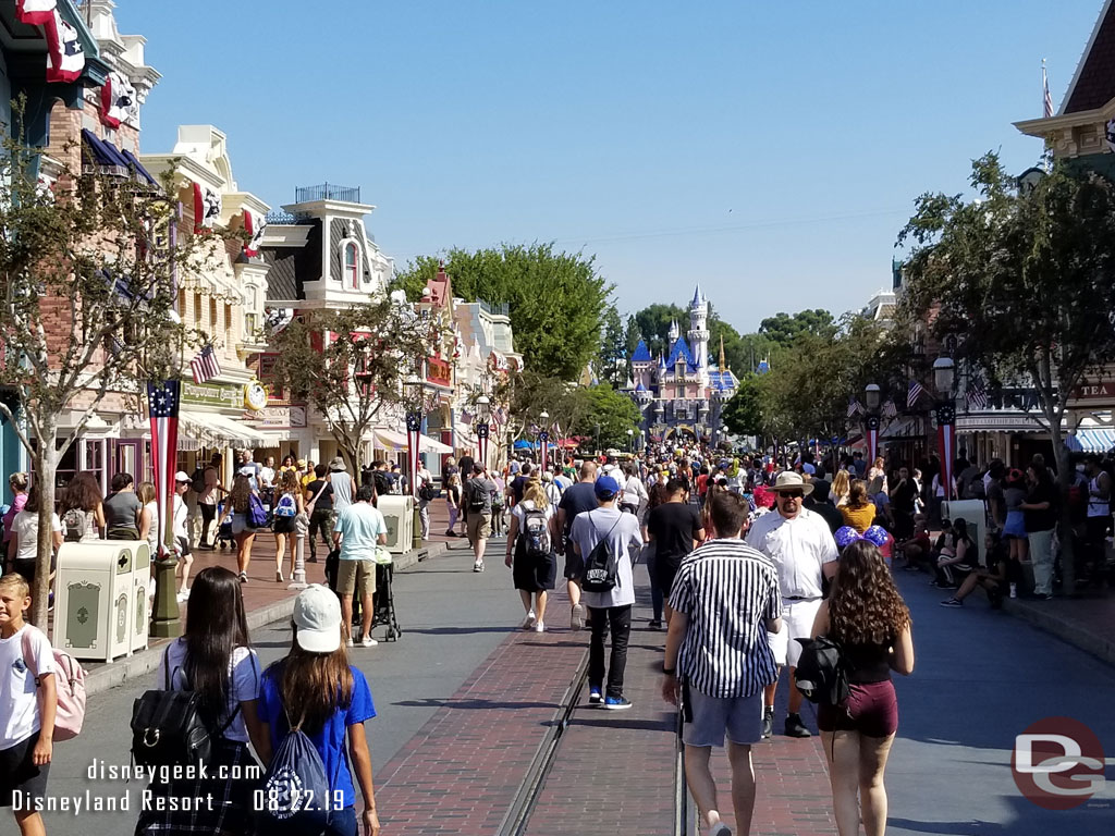 Main Street USA at 10am.