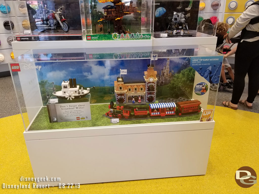 Stopped by the LEGO store, the Disney Train set is now available.