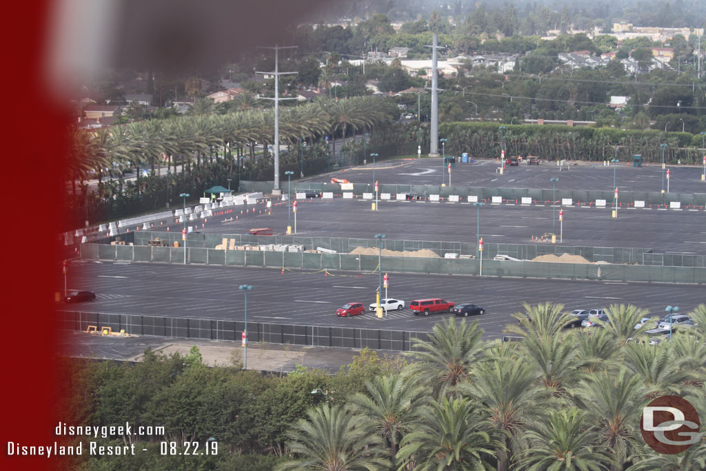 More fenced in areas out in the parking lot.  Hard to tell what is being added from this vantage point.  Wonder if they will be walkways.