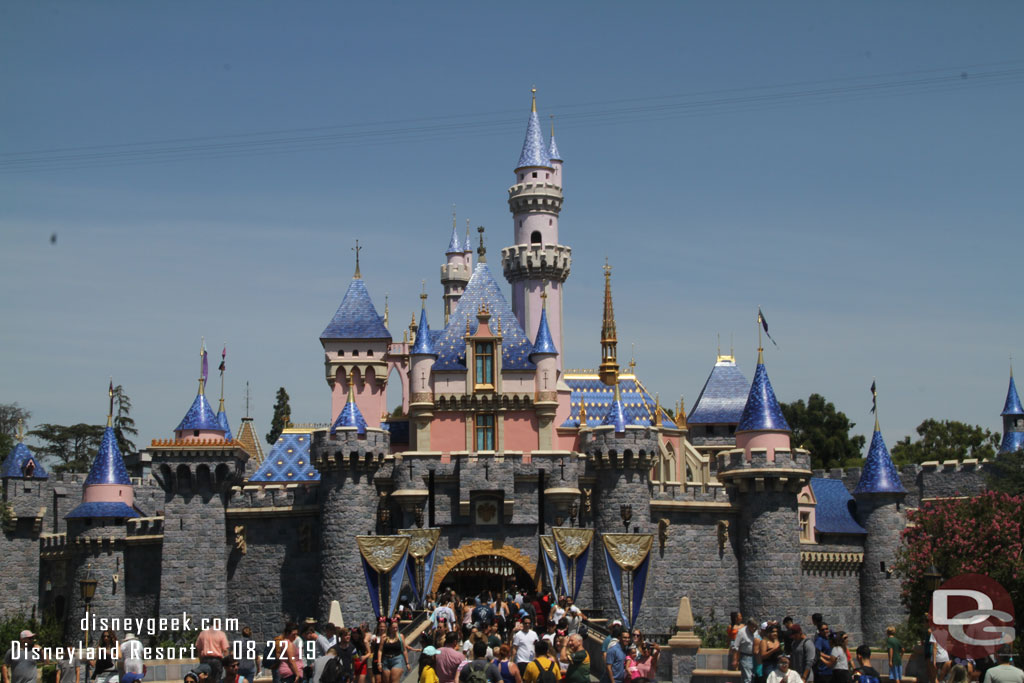 Sleeping Beauty Castle this morning.