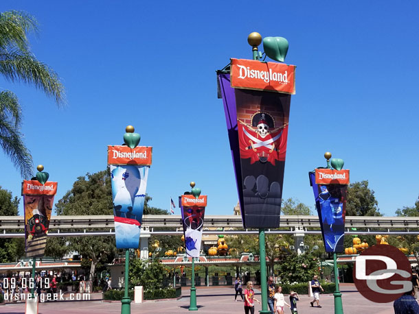 Halloween Time Banners in the Esplanade.