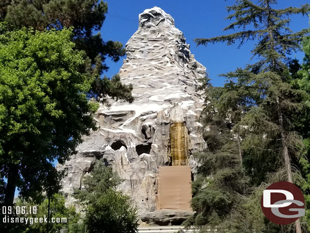 Renovation/repair work on the Matterhorn continues.