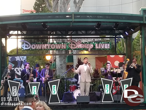 Phat Cat Swinger performing in Downtown Disney this evening.