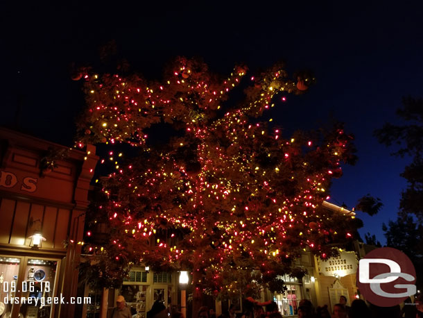 The Halloween Tree in Frontierland.