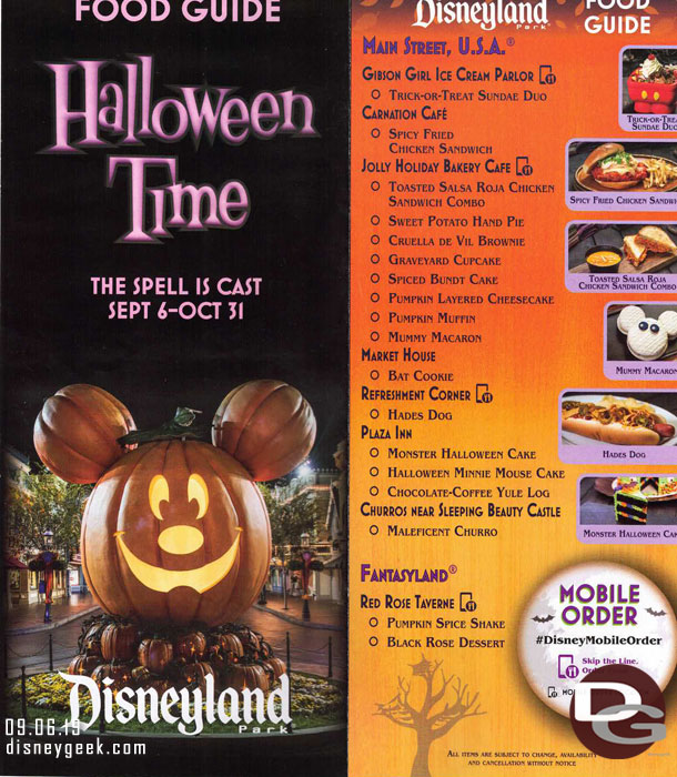 Disneyland Halloween Time Food Guide