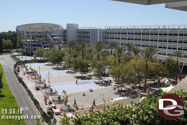 The new tram plaza is just about finished.  Most of the pavers are in and other finishing touches are being added.