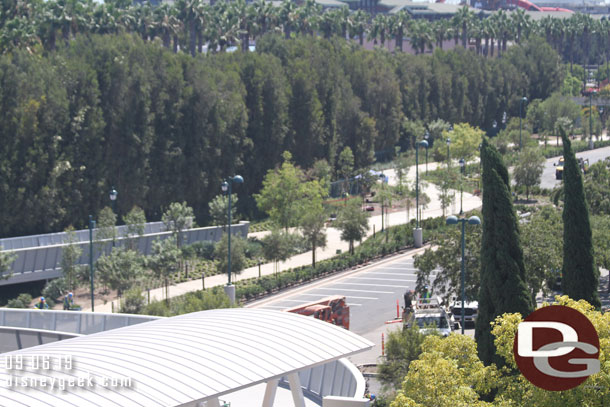 Moving over to the Downtown Disney walkway.  The landscaping is now in and the parking lot repaved and striped.  This looks just about ready to open.