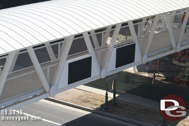 The second sign is in place now on the bridge.