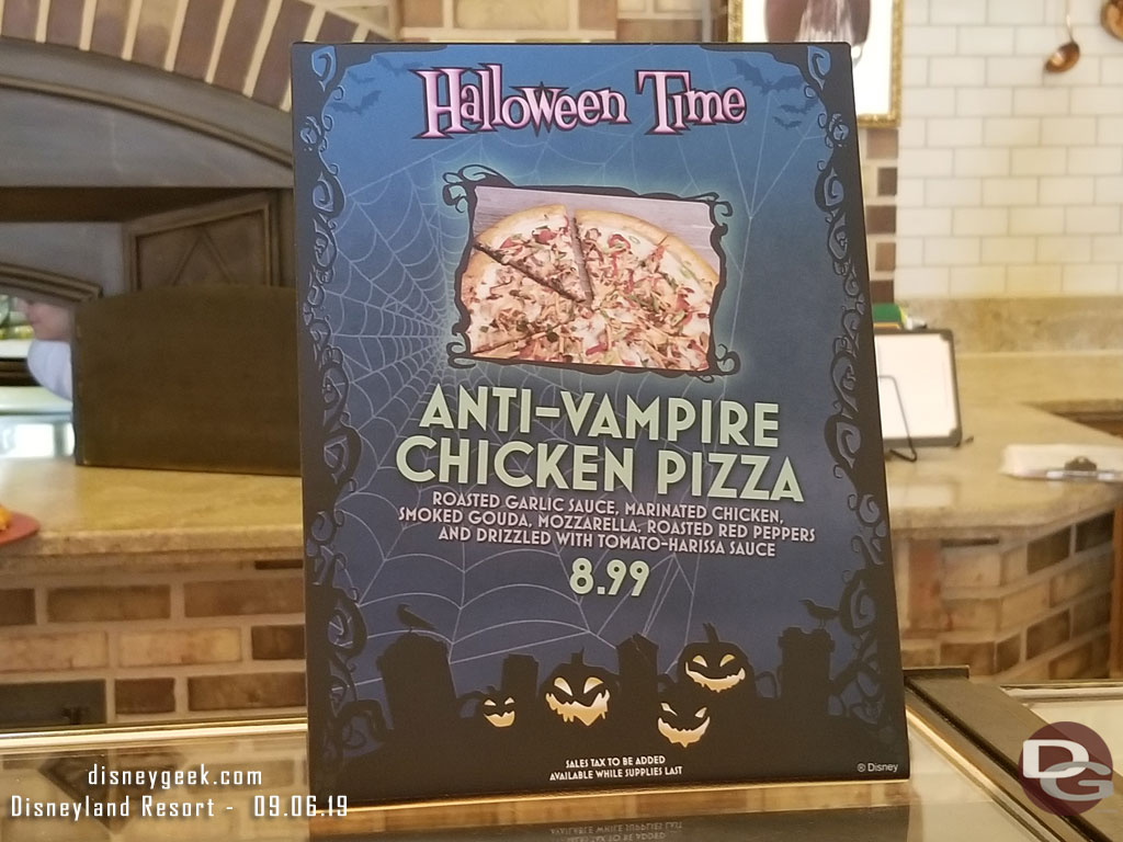 Anti-Vampire Chicken Pizza at Boardwalk Pizza