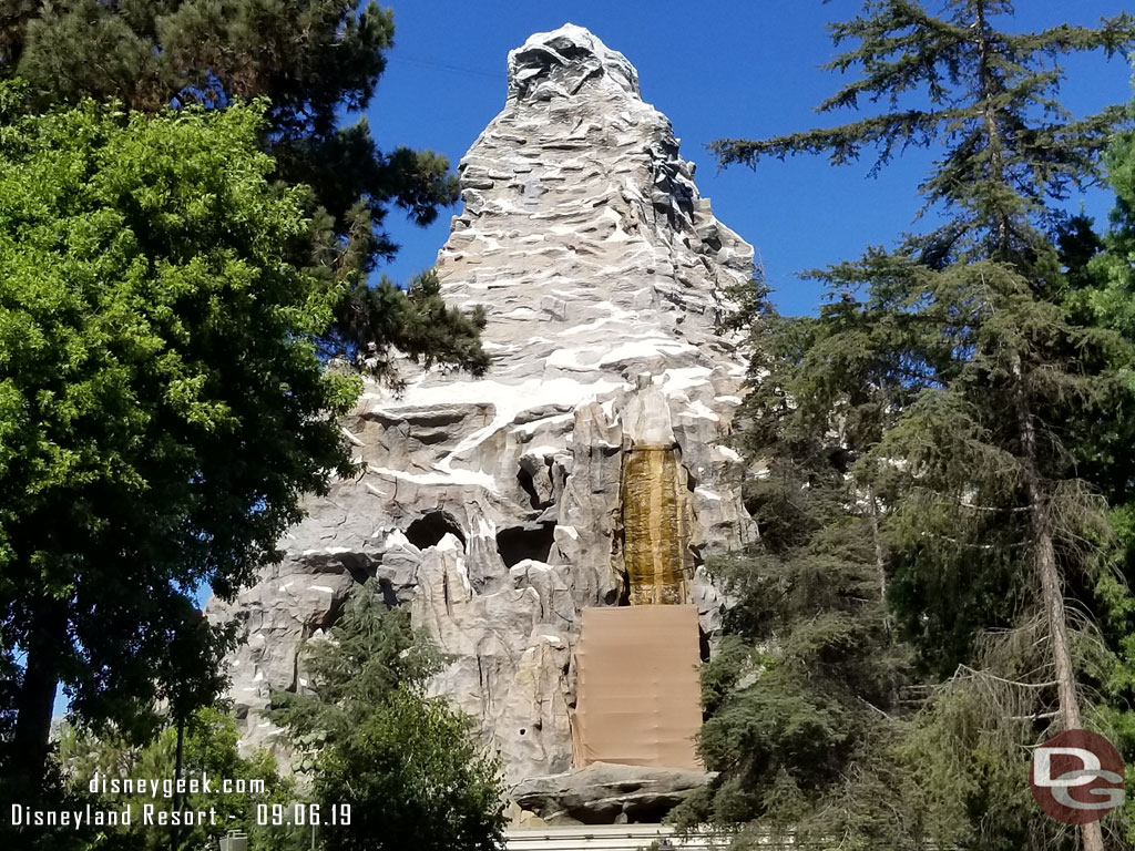 Renovation/repair work on the Matterhorn continues.