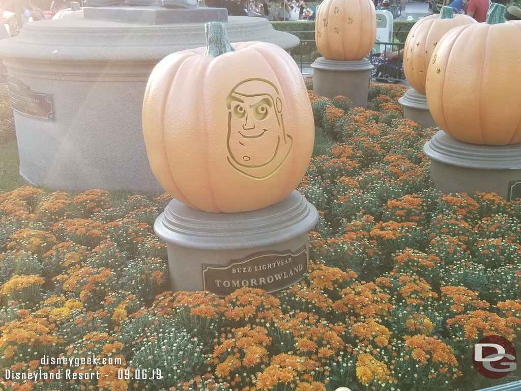 The jack-o-lanterns have returned to the planter.