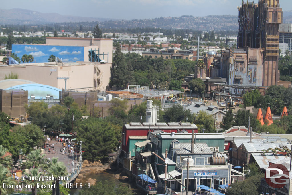 A check of the Avengers Campus work from the Pixar Pal-A-Round.