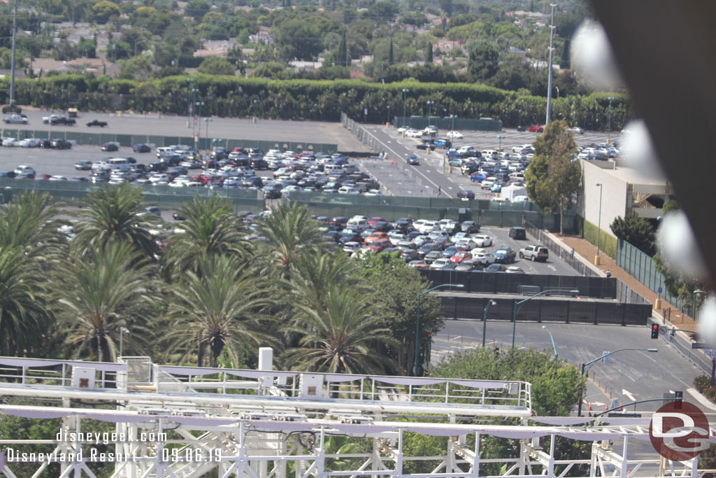 There are cars in the lot.  This is the primary Downtown Disney lot now.