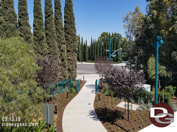 Looking toward Disneyland Drive.  The Downtown Disney sign is removed.