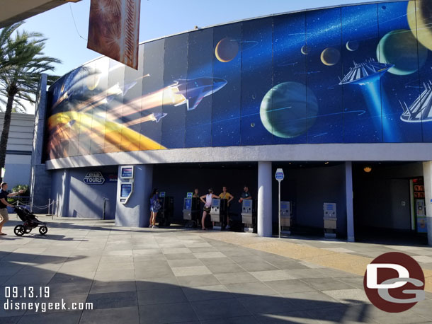 No chain queue to reach the FastPass machines in Tomorrowland today.