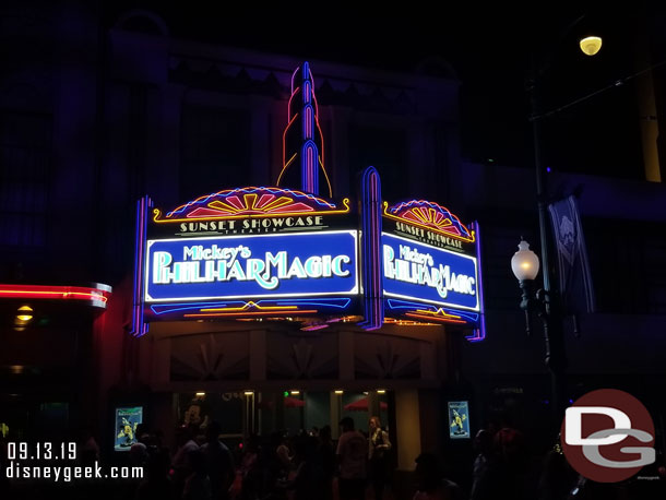 Sunset Showcase Theater entrance.