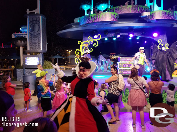 Villains have taken over Tomorrowland Terrace and are hosting a Dance Party on weekend nights.