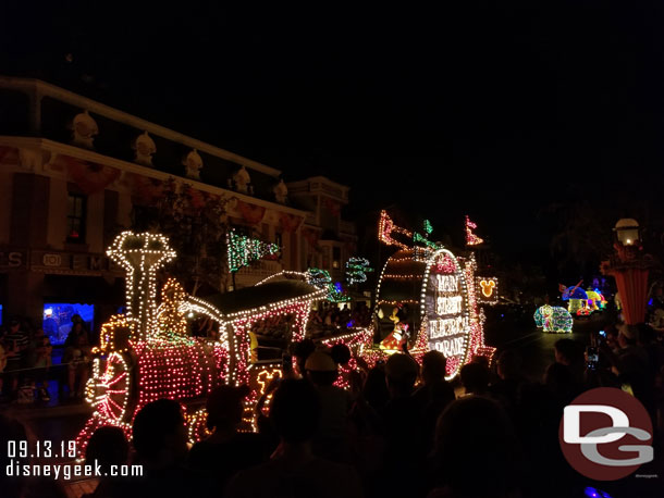 Made my way to Main Street USA and caught the Main Street Electrical Parade