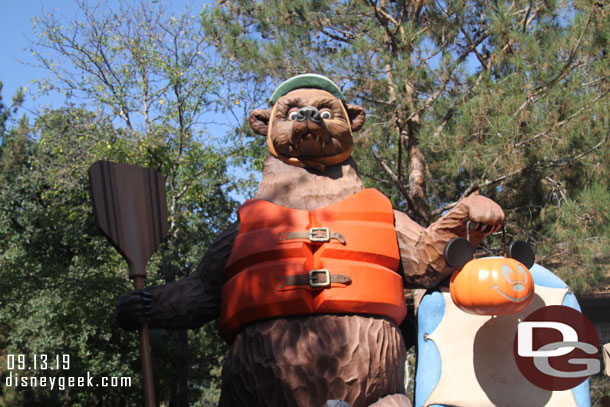 The bear is ready for trick or treating.