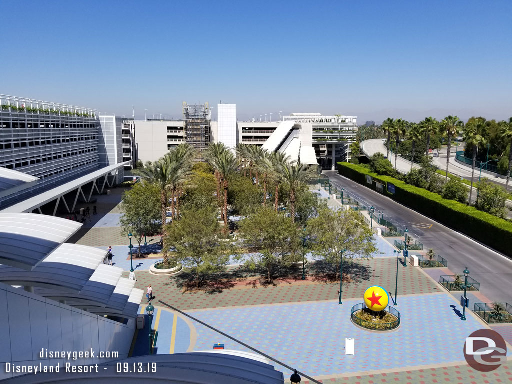 The tram plaza from the Pixar Pals Structure