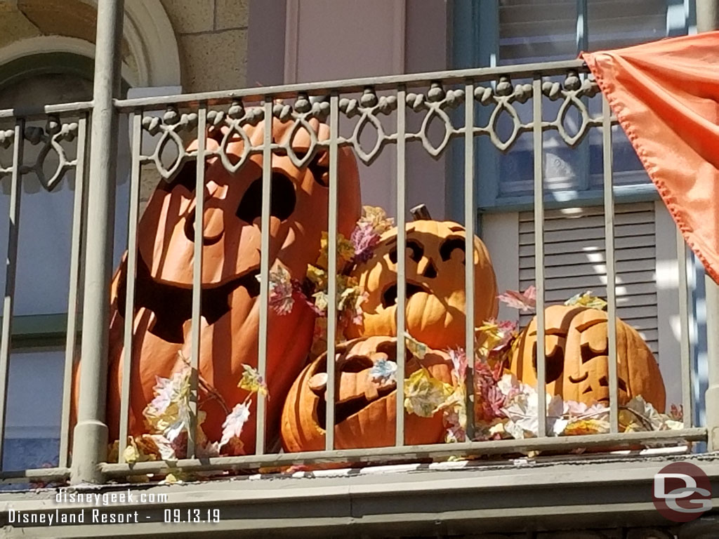 Main Street USA celebrates a pumpkin festival for Halloween Time.