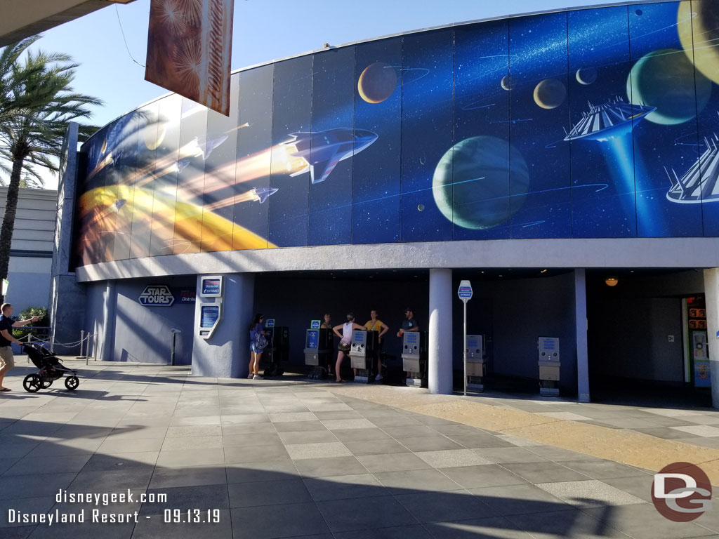 No chain queue to reach the FastPass machines in Tomorrowland today.