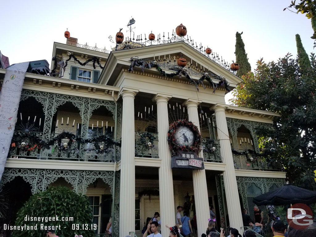 Used a FastPass for Haunted Mansion Holiday.