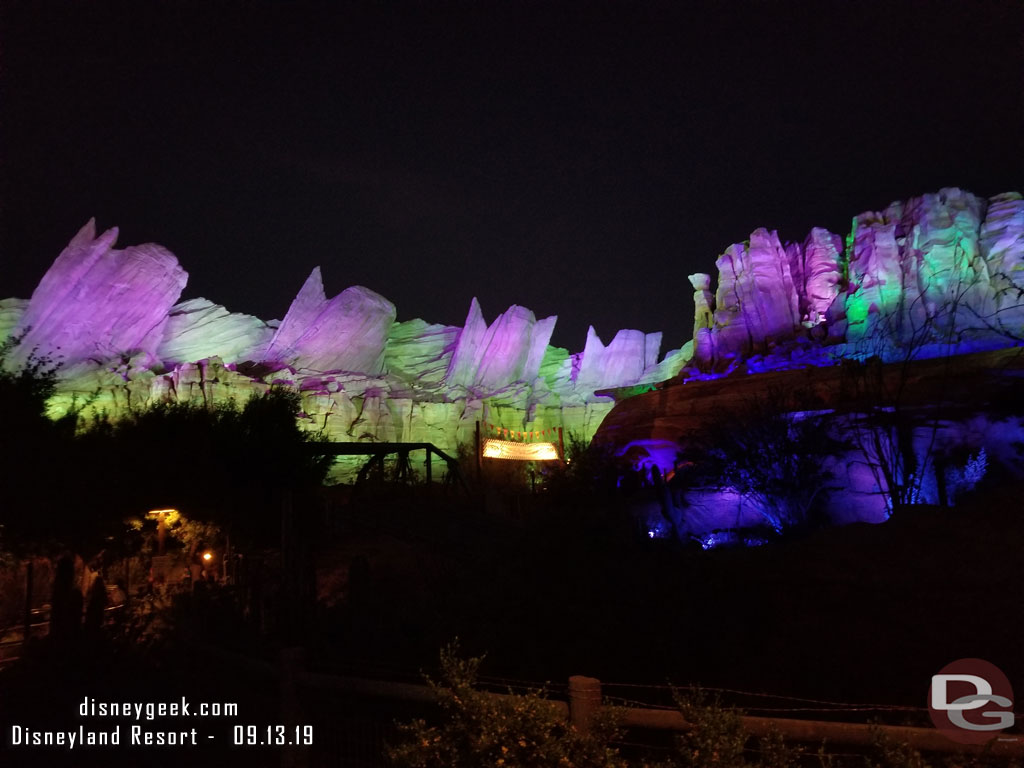 Ornament Valley with holiday lighting.