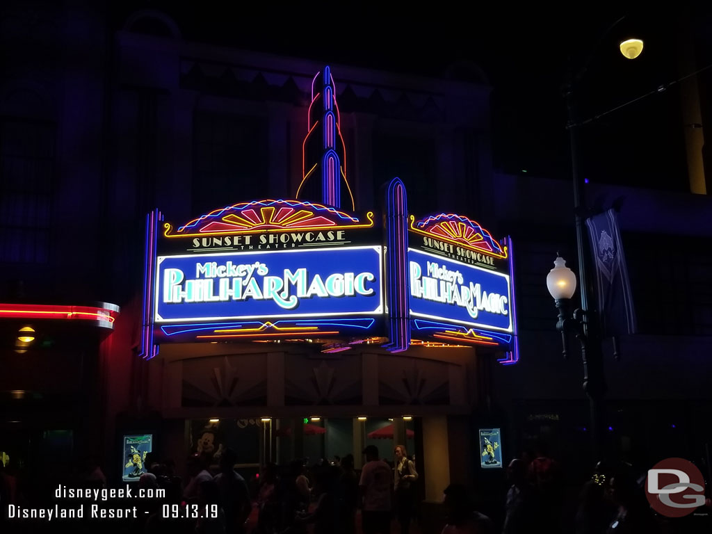 Sunset Showcase Theater entrance.