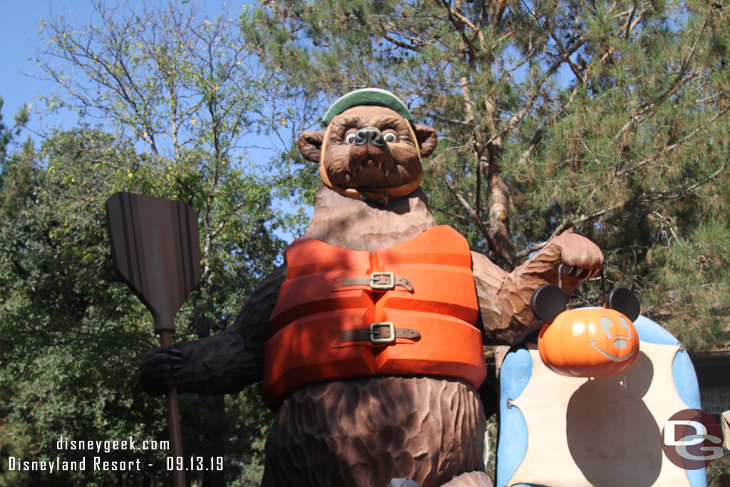 The bear is ready for trick or treating.