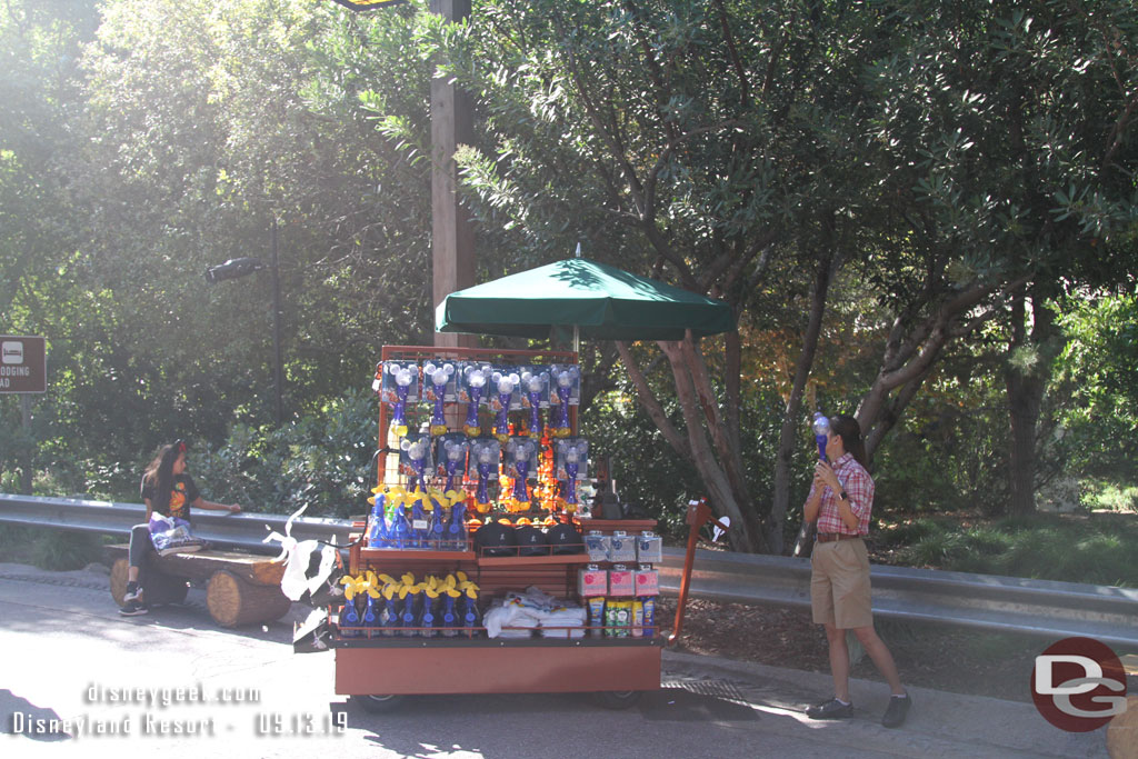 A merchandise cart along the Grizzly Peak Recreation Trail.