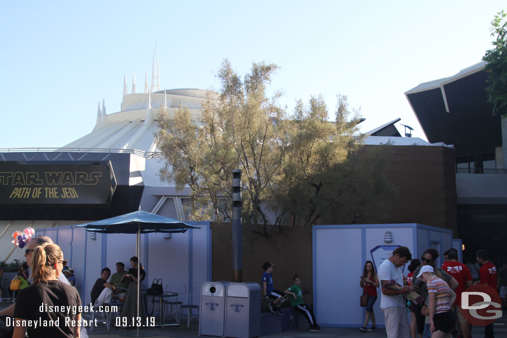 No visible signs of progress on this project in Tomorrowland.