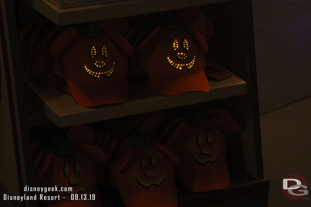 The Mickey hats light up.