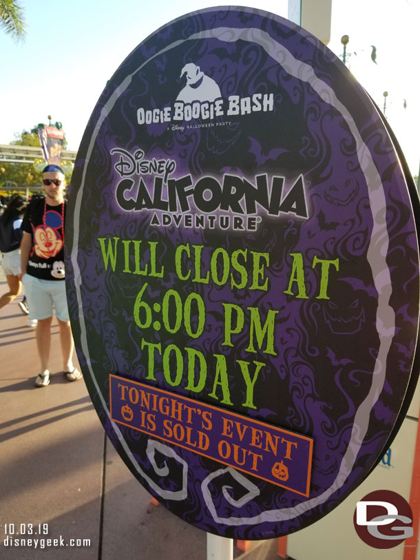 This evening DCA closed at 6pm for a Halloween Party.  