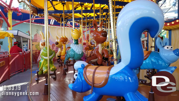 My young nephew was with us this visit so we visited  Jessie's Critter Carousel (he really enjoys it).