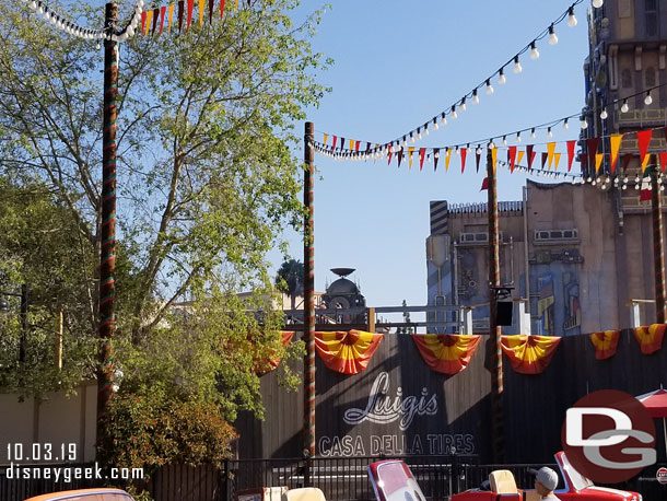 You can see some of the Avengers steel rising up beyond Luigis now.