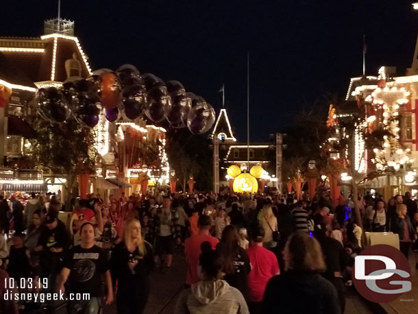 Main Street USA around 7:20pm