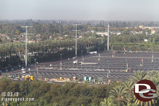 The Simba parking lot project is moving along and looks to be re-stripped and ready to go for the most part.   Looked like an entrance on Katella was open.