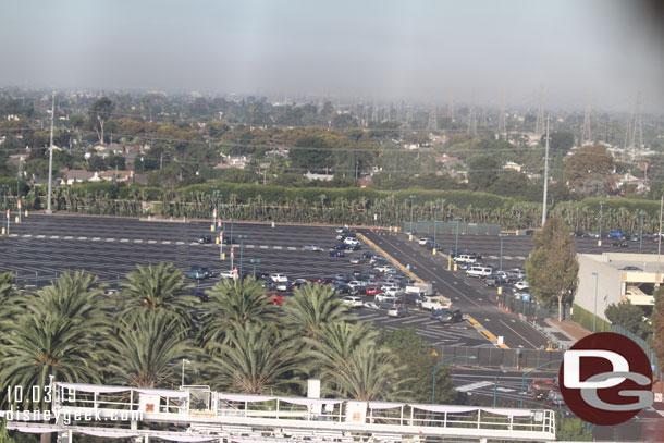 Not many cars in the lot at this hour.