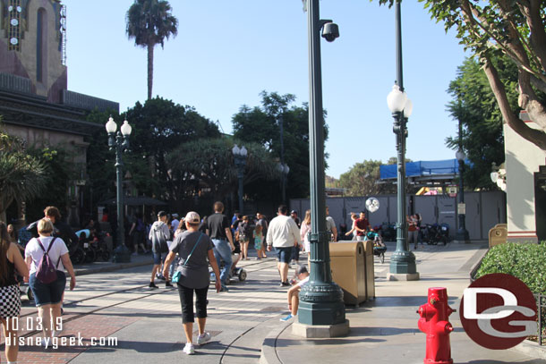 The walls have been pushed back in Hollywood Land.  The Red Car track has stayed so the rumor/thought of it turning left instead of right seems to be incorrect.