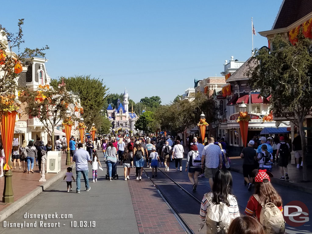 Main Street USA at 10am.