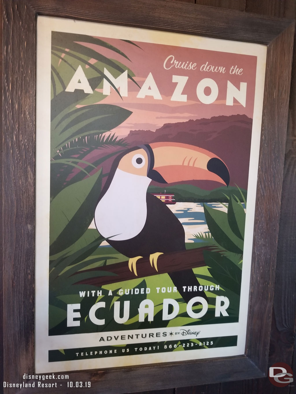 This sign went up several weeks (months) ago now but I have not ridden the Jungle Cruise until today, so here is my first clear picture of it.