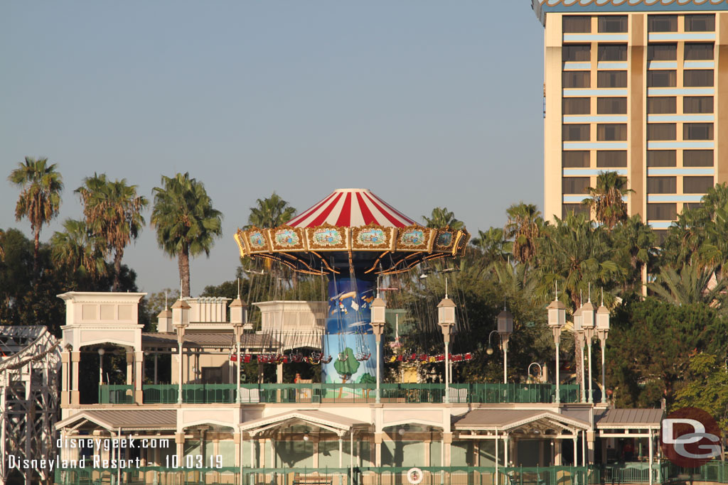 Mickey has yet to return to the top of the Silly Symphony Swings.