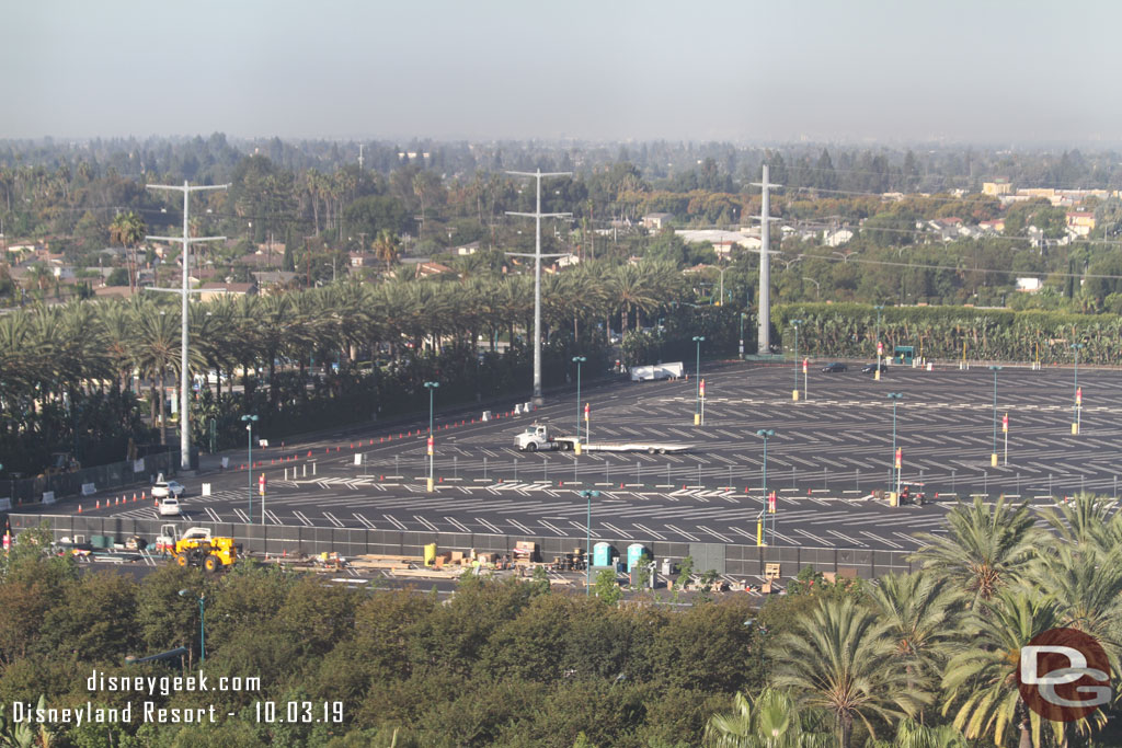 The Simba parking lot project is moving along and looks to be re-stripped and ready to go for the most part.   Looked like an entrance on Katella was open.